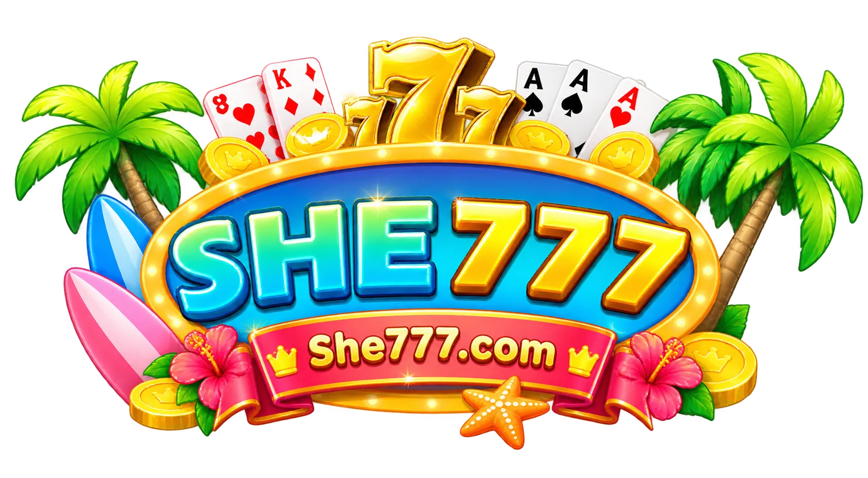 Logo navigasi she777 — katalog game Android Indonesia